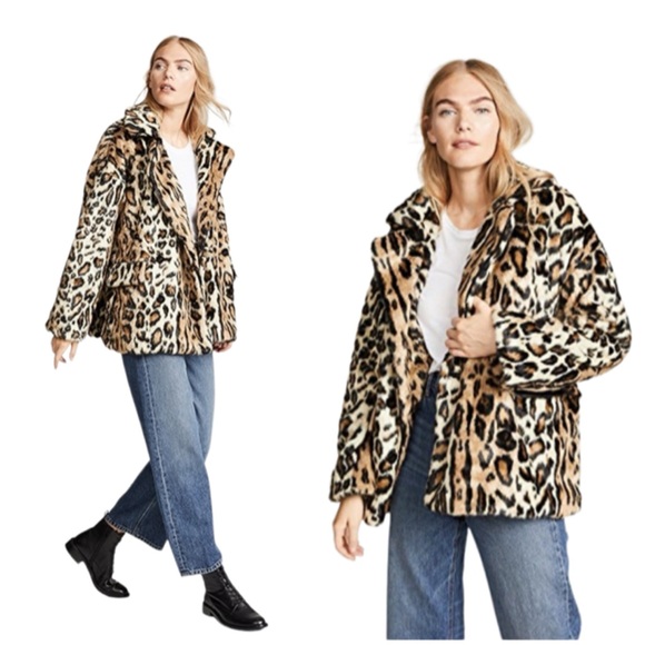 Free People Jackets & Blazers - Free People Kate Leopard Coat